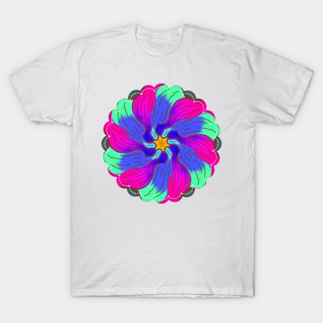 Watercolor Flowers T-Shirt by BHDigitalArt